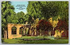 Old Spanish Mission Ruins New Smyrna Beach Florida FL Postcard picture