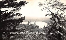 Looking Down Mirror Lake Porcupine Mts State Park MI Michigan RPPC Postcard 4763 picture