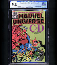 Official Handbook of the Marvel Universe #3 CGC 9.4 Daredevil Dr Strange Dr Doom picture