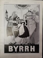 Byrrh Aperitif 1930 L'illustration Magazine Print Advertising FRENCH Chef Maid picture