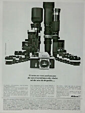 1968 LE NIKON F PRESS ADVERTISEMENT - 35 LENSES 150 ACCESSORIES - ADVERTISING picture