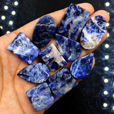 10 Pcs Natural Canada Sodalite Raw Face Druzy Crystals Healing Mineral Specimen picture
