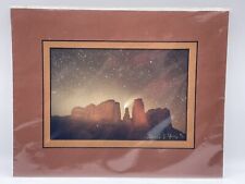 Comet Hale-Bopp Cathedral Rock Photograph Signed 1997 - 14” x 11” picture