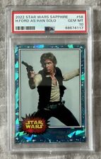 2022 Star Wars Sapphire #58 - Harrison Ford as Han Solo - PSA 10 picture