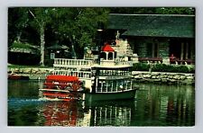 Miami FL-Florida, Greynolds Park, Paddleboat, Vintage Postcard picture