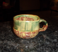 STUDIO POTTERY MUG/CUP - RUSTIC STONEWARE CLAY - HANDMADE picture