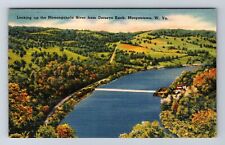 Morgantown WV-West Virginia, Monongahela River, Vintage Postcard picture