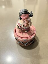 Friends Of A Feather Vintage Resin Native American Trinket Box Harmony 171778 4” picture