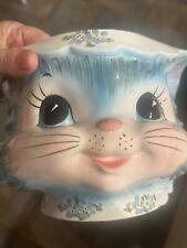 Vintage Large Kitschy Lefton Miss Priss Kitty Ceramic Planter picture