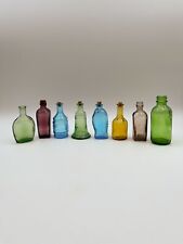 8 vintage Mini Assorted Wheaton Glass Bottles Fish Medicine Bitters Taiwan picture