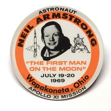Neil Armstrong First Man On The Moon Wapakoneta Ohio Advertising Pocket Mirror picture