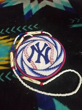 beaded medallions native american new York Yankees picture