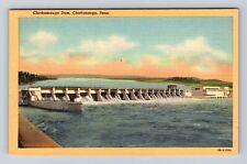 Chattanooga TN-Tennessee, Chickamauga Dam, Antique Vintage Souvenir Postcard picture