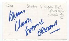 Seamus O'Regan Signed 3x5 Index Card Autographed Signature Journalist Politician picture