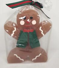 Vintage Garden Ridge Gingerbread Man Candle New in Packaging 4.5