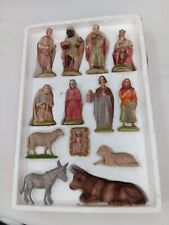 Antique Kauders Germany Nativity Scene figurines 13 Piece Set SH picture