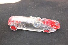 GLASS CANDY CONTAINER RACE CAR DAMAGED picture