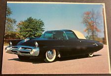 Vintage Continental Postcard - 1953 Ford X-100 Concept Car - FLAWLESS picture