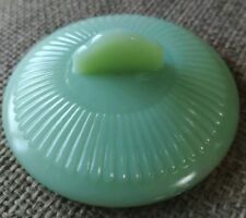 Vintage Fire King Jane Ray Jade-ite Ribbed Sugar Bowl Lid Replacement Only picture