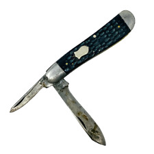 Collectible Vintage Lenox Folding Pocket Knife 2 Plain Blades picture