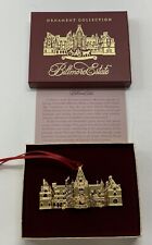 Biltmore Estate 3D House 24 Kt. Gold Finish Christmas Ornament 3-5/8”  Free S&H picture