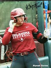 Alynah Torres Signed Photo Oklahoma Sooners Softball WCWS National Champion picture