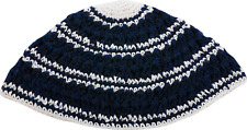 HUGE JEWISH Kippa Crochet Frik Striped Hat Yarmulke Knitted Tribal Jewish Yamaka picture