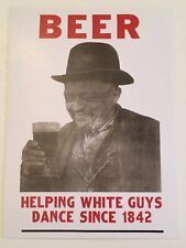 Beer Helping White Guys Dance Postcard from the 1980s 4