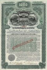 Norfolk and Western Railway Co. - Bond - Railroad Bonds picture