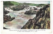 POTOMAC RIVER VA/VIRGINIA Postcard GREAT FALLS River W&OD RR Washington D.C./MD picture