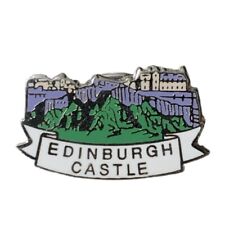 Vintage Edinburgh Castle Scotland Scenic Travel Souvenir Pin picture