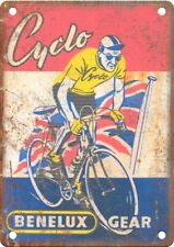 Vintage Cyclo Benelux Gear Cycling Poster Reproduction Metal Sign B774 picture