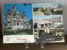 Postcard Winnipeg Heart Of The Continent Old City Hall Countess Of Dufferin picture