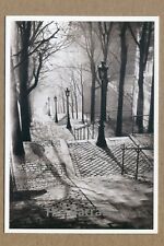 THE STEPS OF MONTMARTRE,  PARIS, c. 1936 Photo by BRASSAÏ FOTOFOLIO POSTCARD picture