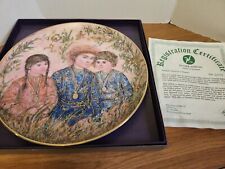 Edna Hibel Collectors Plate To Life Triumph Everyone a Winner Plate #6422 2nd ed picture