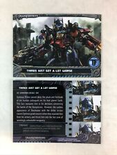 CHEAP PROMO CARD: TRANSFORMERS OPTIMUM COLLECTION (Breygent 2013) #P1 picture