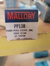 Mallory Precision PP13R Push Pull Cont. SW. 1000 OHM #2 TAPER picture