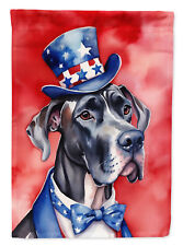 Great Dane Patriotic USA American Flag Canvas House Size DAC5728CHF picture