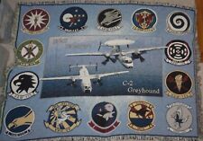 Original US Naval Aviation E-2C Hawkeye C-2 Greyhound Custom Throw Blanket picture
