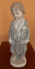 Vintage Retired Lladro Porcelain Figure Sculpture Nino Baton Boy Robe #4900 8.5” picture