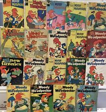 Gold Key & Dell Comics Woody Woodpecker Comic Book Lot Of 19 (LOWGRADE) picture