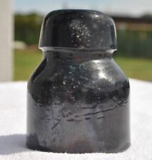  1920s Estonia Scarce Unmarked LORUP Medium Size Type RARE BROWN Glass Insulator picture