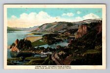 Columbia River Highway OR-Oregon, Crown Point, Antique, Vintage Postcard picture