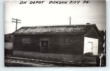 Dickson City PA DH Depot Postcard RPPC   pc100 picture