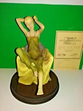 Vintage SPRING 4 Seasons Porcelain Woman Figure Sitting MUST SEE Rare HTF picture