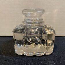 Vintage Glass Inkwell with Lid 3”. Very Cool picture