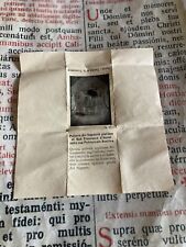 RARE RELIC St. Francis of Assisi : miraculous ground as reported on paper  picture