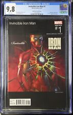 Invincible Iron Man #1 CGC 9.8 WP (2015) Hip Hop Variant Cover (Marvel) picture