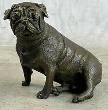 Handcrafted Bronze Sculpture Animal English Bulldog Dog Animal Figurine Artwork picture