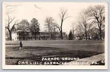 Parade Ground Barracks Carlisle PA Pennsylvania RPPC c1943 Postcard picture